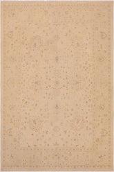 handmade Traditional Kafkaz Lt. Tan Tan Hand Knotted RECTANGLE 100% WOOL area rug 9 x 12